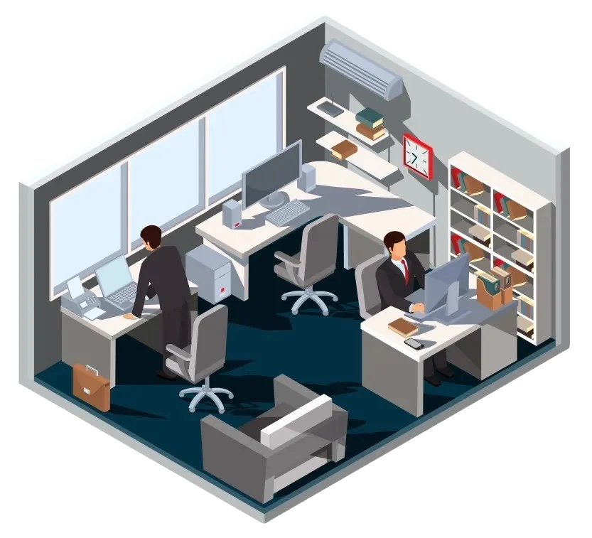 Business protection insurance illustration